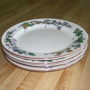 4 Citation Woodhill Salad Plates 7 5/8"" Floral